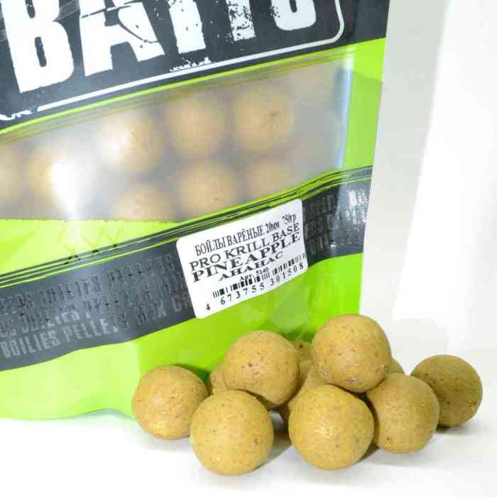 Бойлы варёные ананас PRO KRILL д15 мм