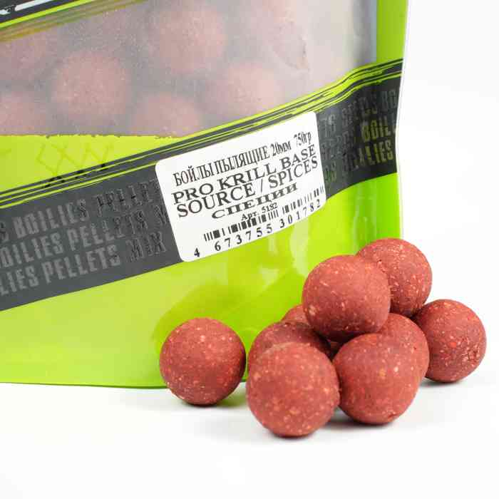 Бойлы пылящие MINENKO (Специи) PRO KRILL SOURCE / SPICES 20мм (Zip-lock)