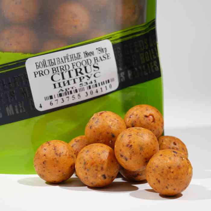 Бойлы варёные цитрус PRO BIRD FOOD д18 мм